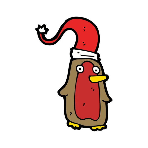 Christmas tecknade pingvin — Stock vektor