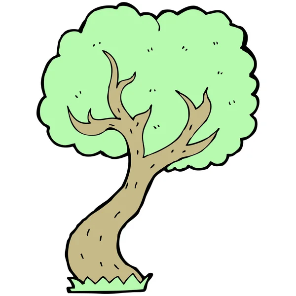Karikatür ağaç — Stok Vektör