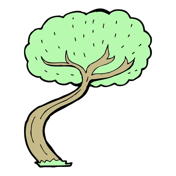 Ağaç karikatür — Stok Vektör