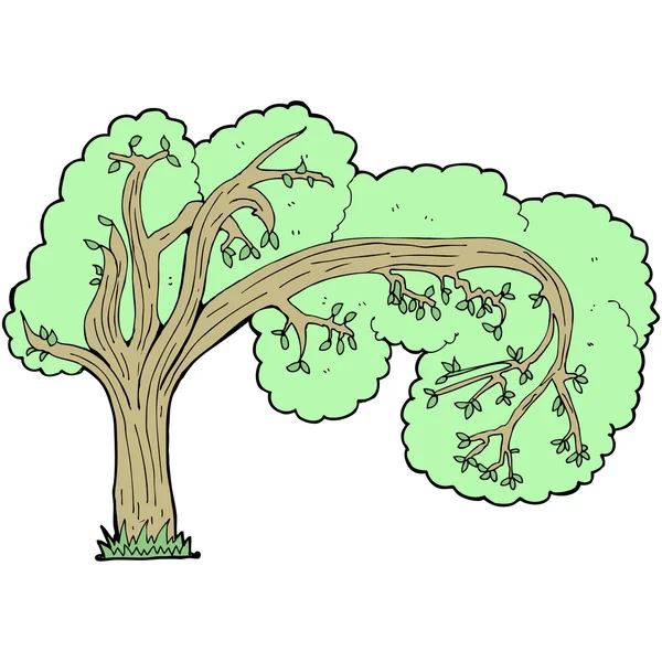 Dessin animé arbre — Image vectorielle