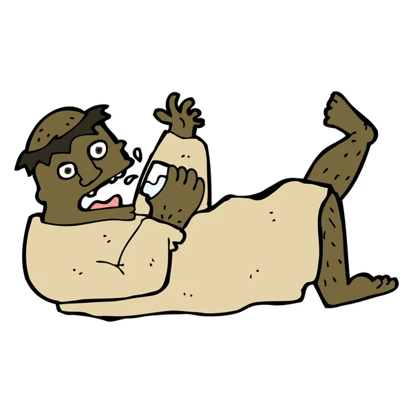 Monge bêbado dos desenhos animados — Vetor de Stock