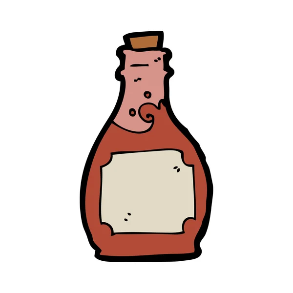 Γελοιογραφία μπουκάλι ρούμι — Διανυσματικό Αρχείο