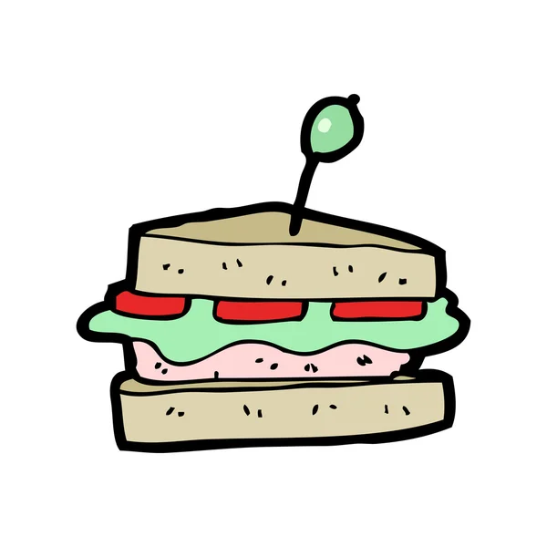 Cartoon-Sandwich — Stockvektor
