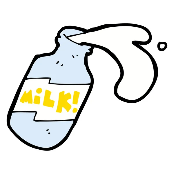 Мультяшная бутылка молока — стоковый вектор