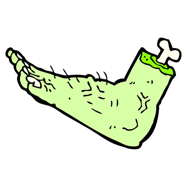 Kreslený gross oddělené noha — Stockový vektor