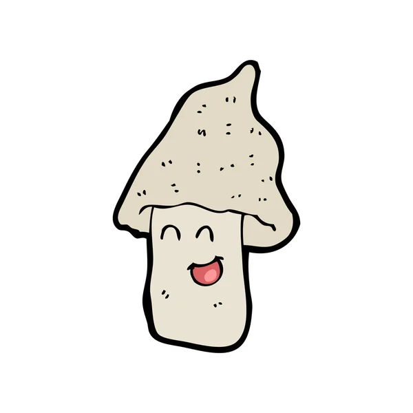 Desenhos animados de cogumelos felizes — Vetor de Stock
