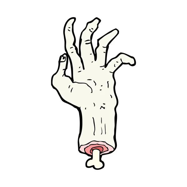 Cartoon grobe Zombie-Hand — Stockvektor
