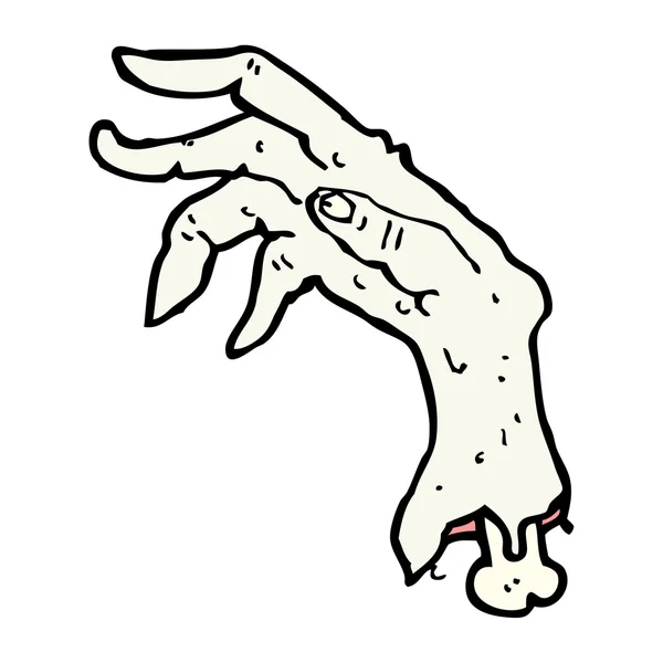 Tecknad grov zombie hand — Stock vektor