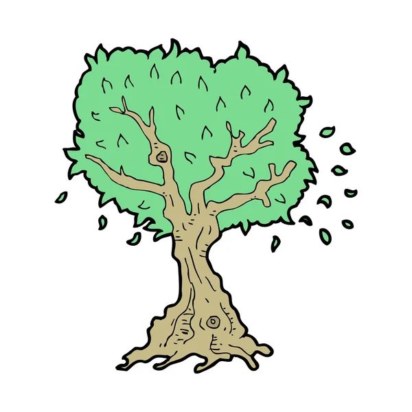 Dibujos animados árbol — Archivo Imágenes Vectoriales