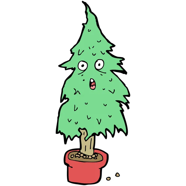 Árbol de Navidad de dibujos animados — Archivo Imágenes Vectoriales
