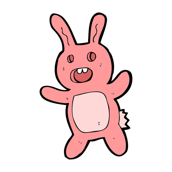 Lapin de dessin animé effrayant — Image vectorielle