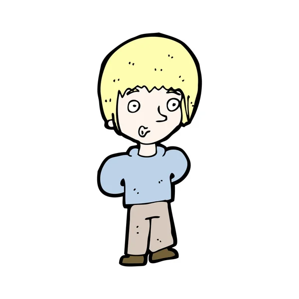 Cartoon blond man — Stock Vector