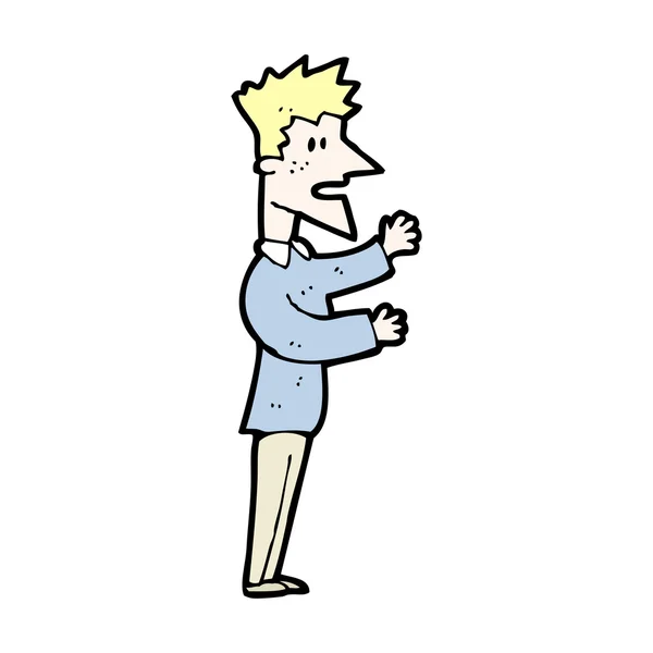 Cartoon blond man — Stockvector