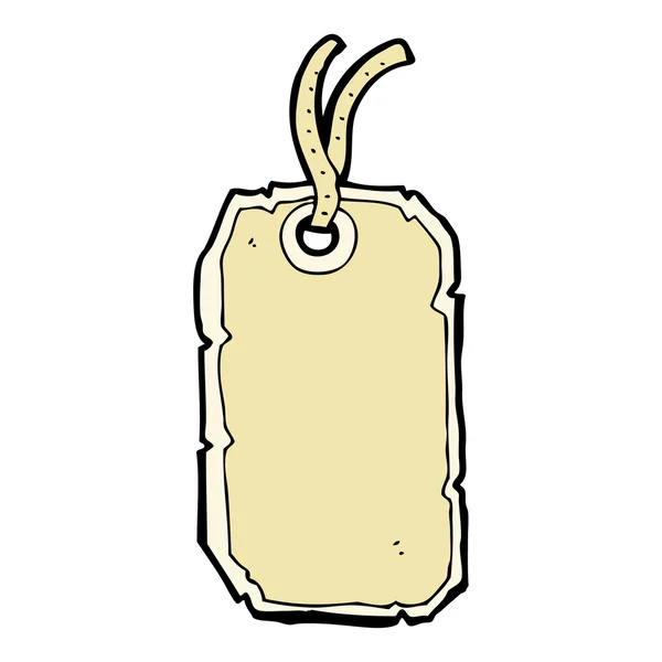 Étiquette de bagage de dessin animé — Image vectorielle