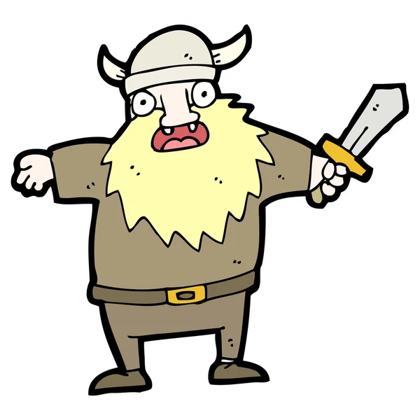 Kreslený viking — Stockový vektor