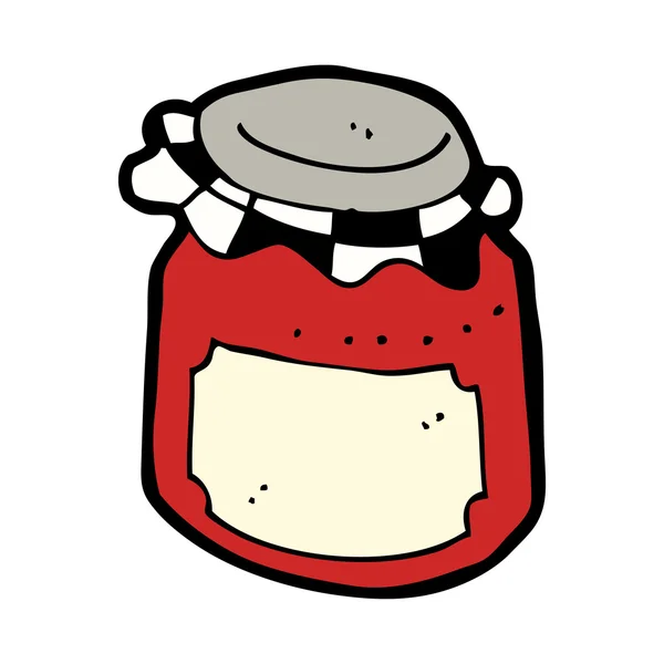 卡通果酱罐 — 图库矢量图片