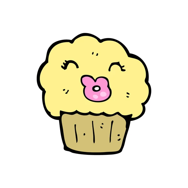 Schattig muffin cartoon — Stockvector