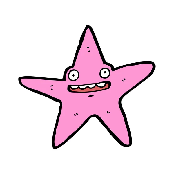 Estrella de mar de dibujos animados — Vector de stock