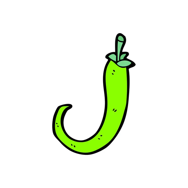 Pimenta verde dos desenhos animados —  Vetores de Stock