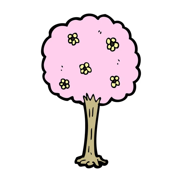 Kreslený strom — Stockový vektor
