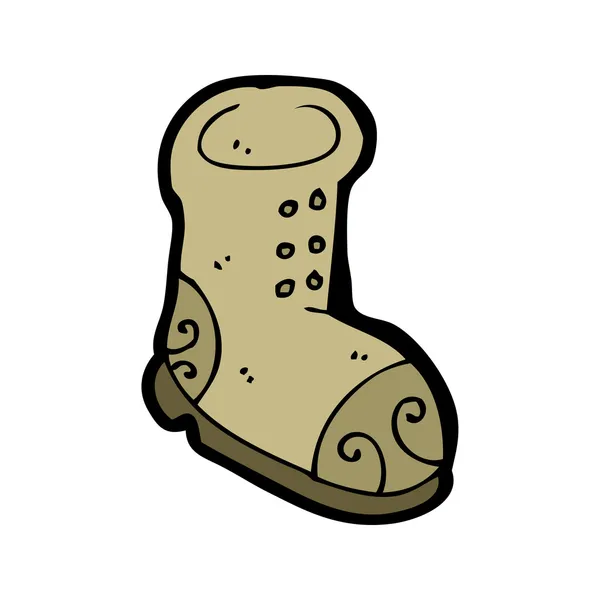 Gamla arbete boot cartoon — Stock vektor