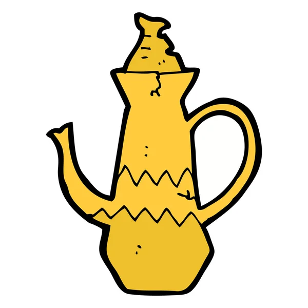 Cafetera de dibujos animados — Vector de stock