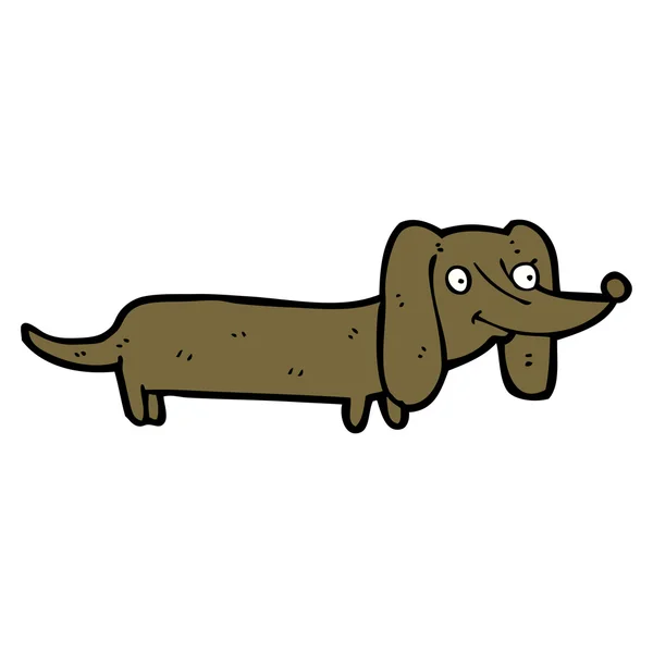 腊肠狗卡通 — 图库矢量图片