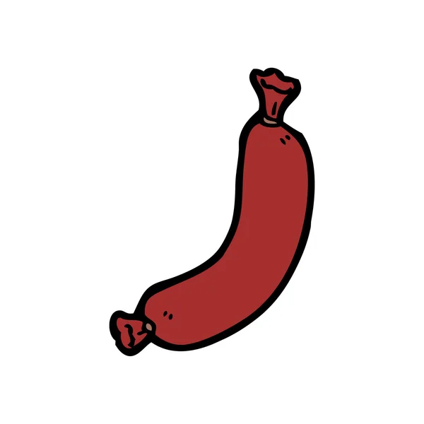 Wiener dibujos animados salchicha — Vector de stock
