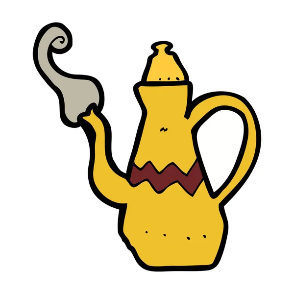 Cartoon koffie pot — Stockvector