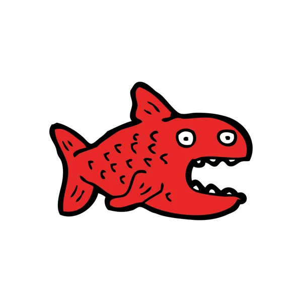 Piranha cartoon — Stock Vector
