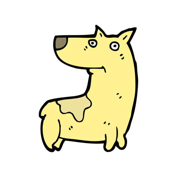 Desenhos animados do cão amarelo —  Vetores de Stock