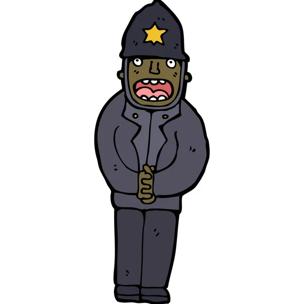 Policeman cartoon — Stock Vector