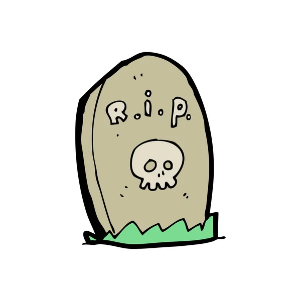 Карикатура на надгробие — стоковый вектор