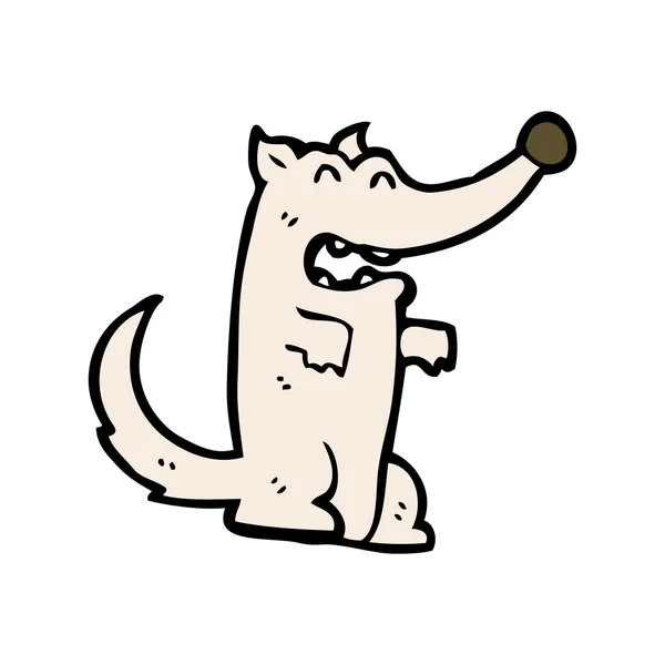 Riendo perro de dibujos animados — Archivo Imágenes Vectoriales