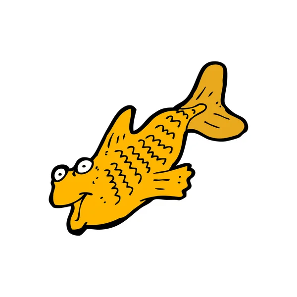 幸せな魚の漫画 — ストックベクタ