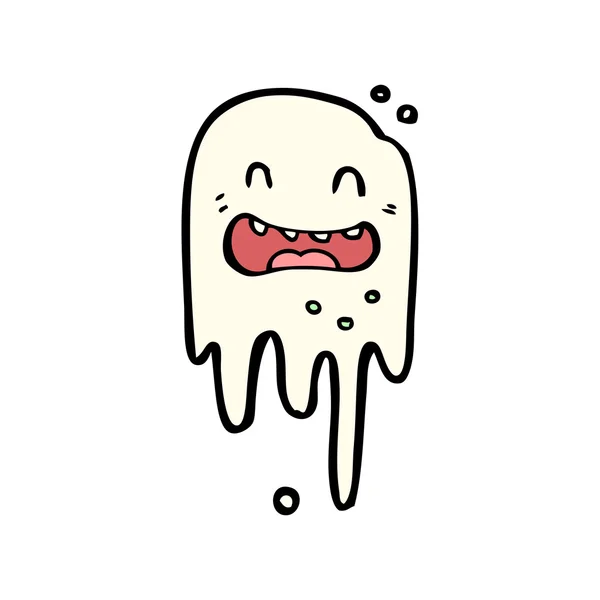 Goteo halloween fantasma de dibujos animados — Archivo Imágenes Vectoriales