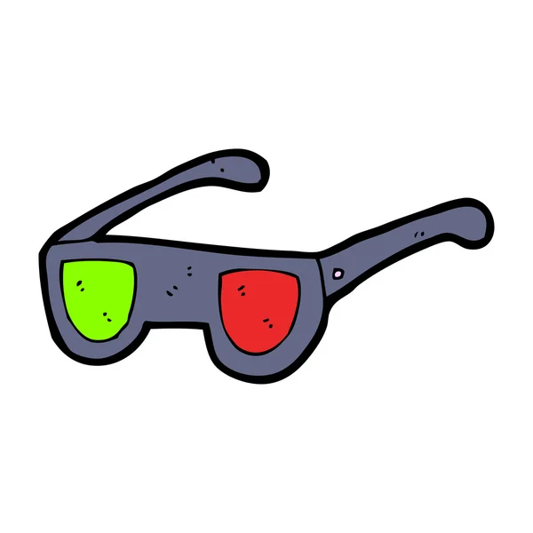 3D Brille Cartoon — Stockvektor