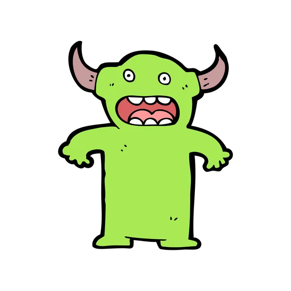 Pequenos desenhos animados monstro — Vetor de Stock