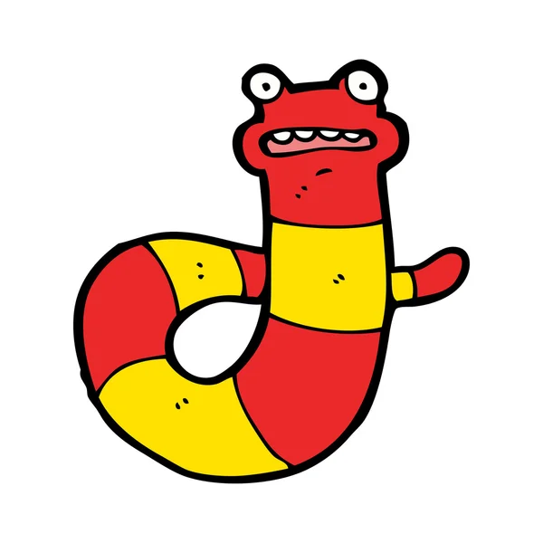 Serpiente venenosa de dibujos animados — Vector de stock