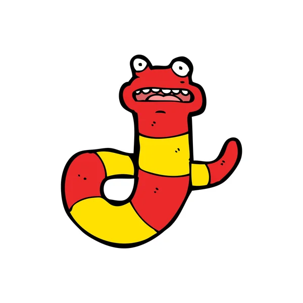 Мультяшная ядовитая змея — стоковый вектор