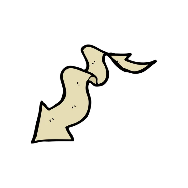 Tanarrow stuha kreslený — Stockový vektor