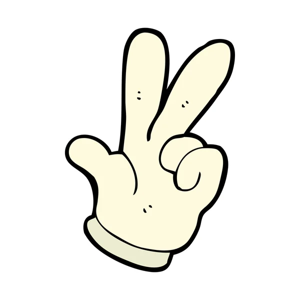 Tellen vingers cartoon hand — Stockvector