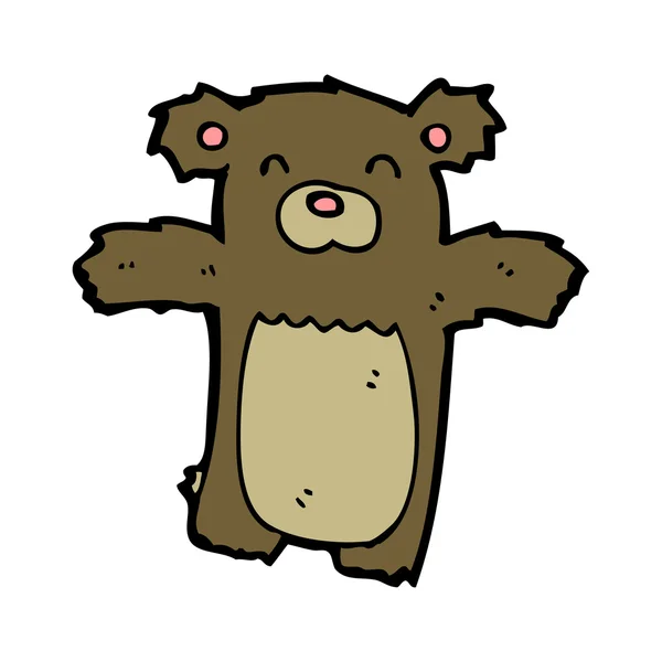 Pequeño oso de dibujos animados — Vector de stock