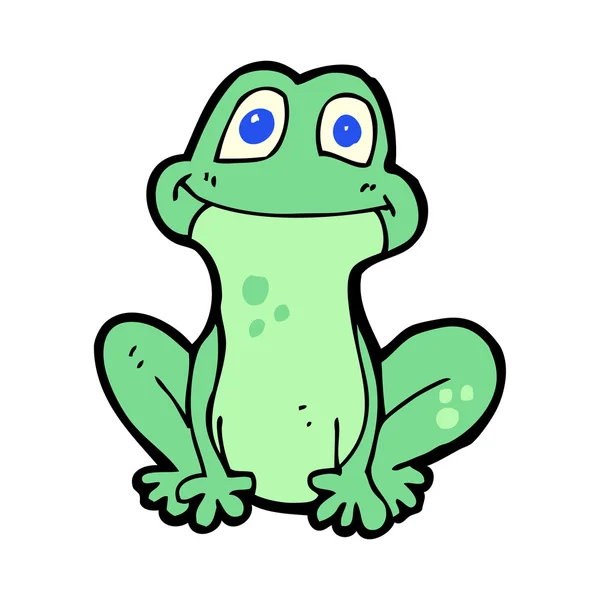 快乐青蛙卡通 — 图库矢量图片