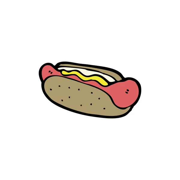 Hot dog dessin animé — Image vectorielle