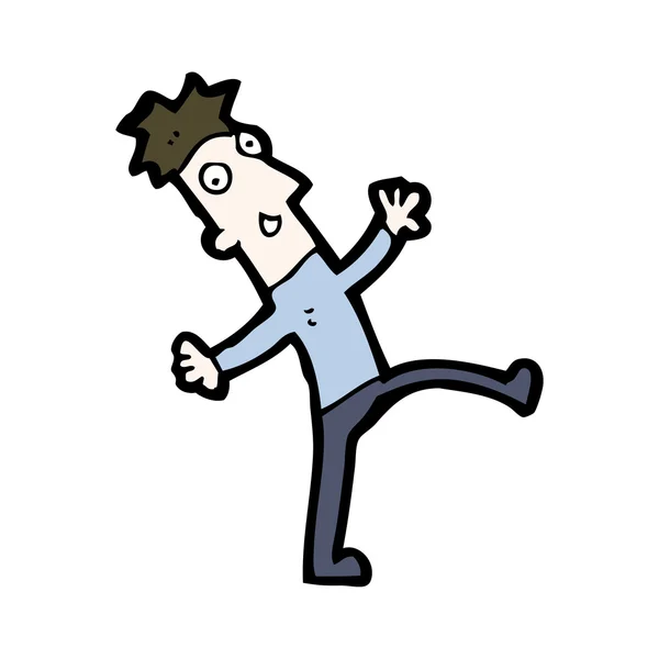 Cartoon dancing man — Stock Vector