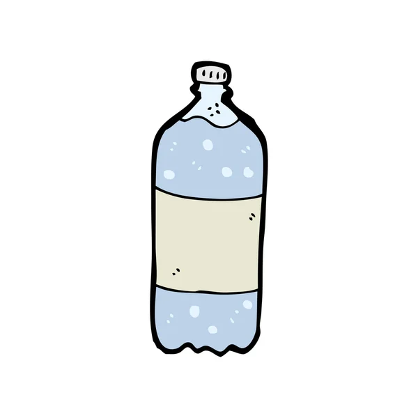 Mineraal water fles cartoon — Stockvector