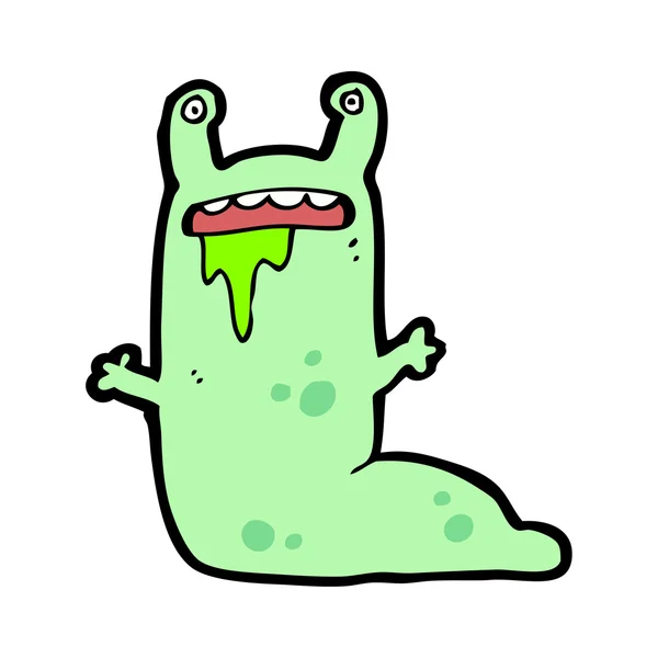 Babosa babosa monstruo de dibujos animados — Vector de stock