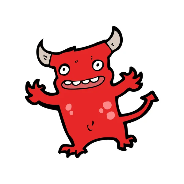 Cartone animato piccolo diavolo — Vettoriale Stock