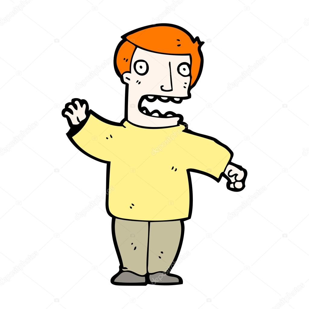 Cartoon ginger man — Stock Vector © lineartestpilot 13572057